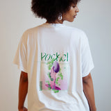 T-shirt graphique à poche surdimensionnée