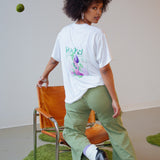 T-shirt graphique à poche surdimensionnée