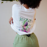T-shirt graphique à poche surdimensionnée