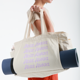Multi-Pocket Rope/Yoga Tote - Beige