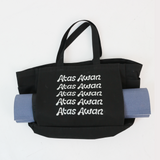 Multi-Pocket Rope/Yoga Tote - Black